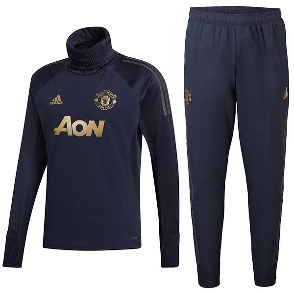 Chandal Del Niños Manchester United 2018-2019 Azul Oro